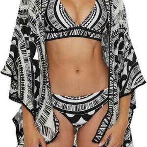 🌴↣↣ Trina Turk Hula Fringe Kimono↣↣🌴O/S